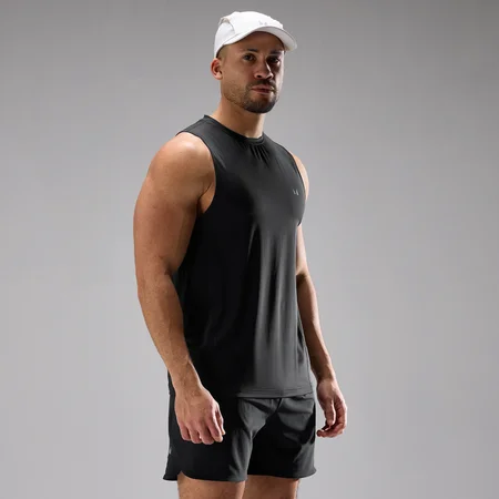 Camiseta de tirantes de malla ultra de training para hombre de MP - Negro