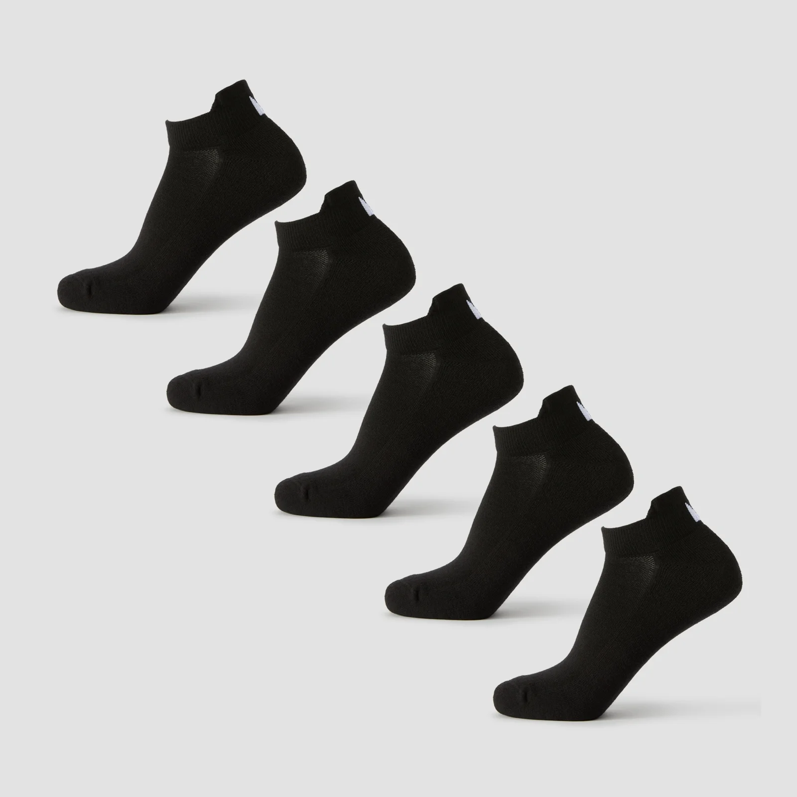 Calcetines tobilleros unisex de MP (paquete de 5) - Negro - UK 9-11 Imagen 1