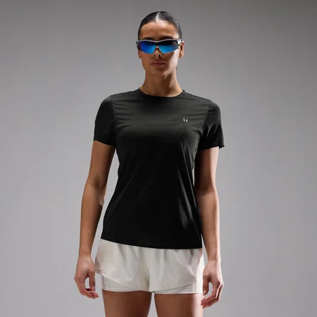 Camiseta de malla Velocity Ultra para mujer de MP - Negro