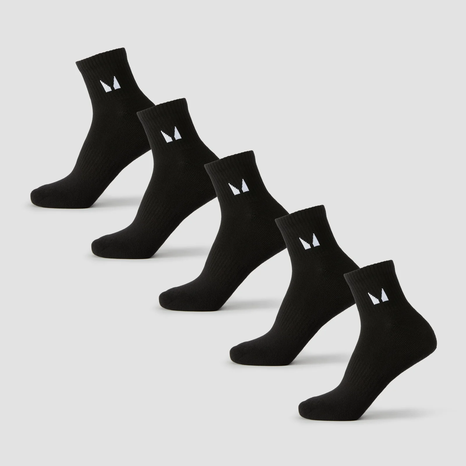 Calcetines tobilleros unisex de MP (paquete de 5) - Negro - UK 9-11 Imagen 1