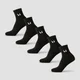 Calcetines tobilleros unisex de MP (paquete de 5) - Negro
