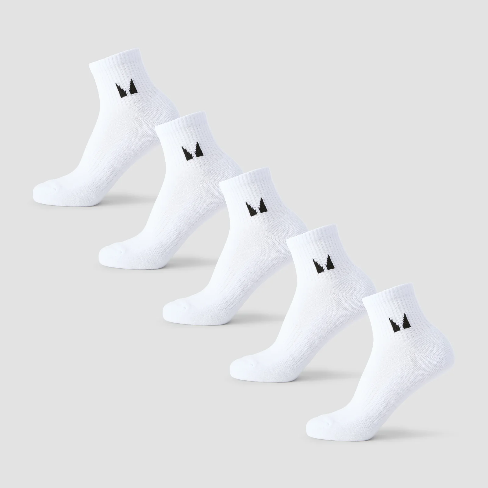 Calcetines tobilleros unisex de MP (paquete de 5) - Blanco - UK 2-5 Imagen 1