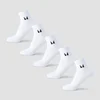 Calcetines tobilleros unisex de MP (paquete de 5) - Blanco
