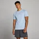 Camiseta sin costuras Tempo Pillar Graphic para hombre de MP - Azul breeze