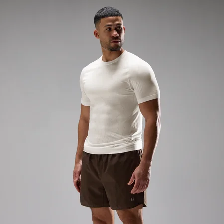 Camiseta sin costuras Velocity Ultra para hombre de MP - Blanco hueso
