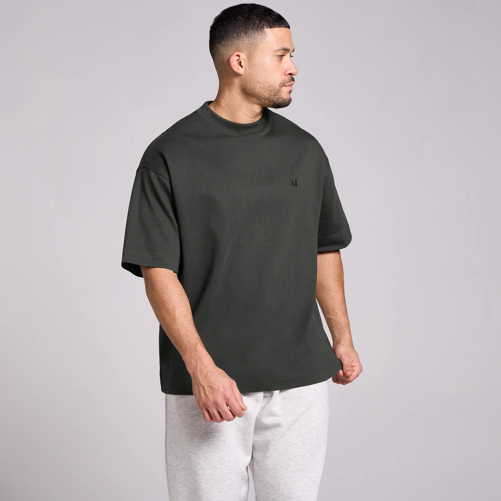 Camiseta de algodón oversize para hombre de MP - Negro lavado - XS Imagen 1