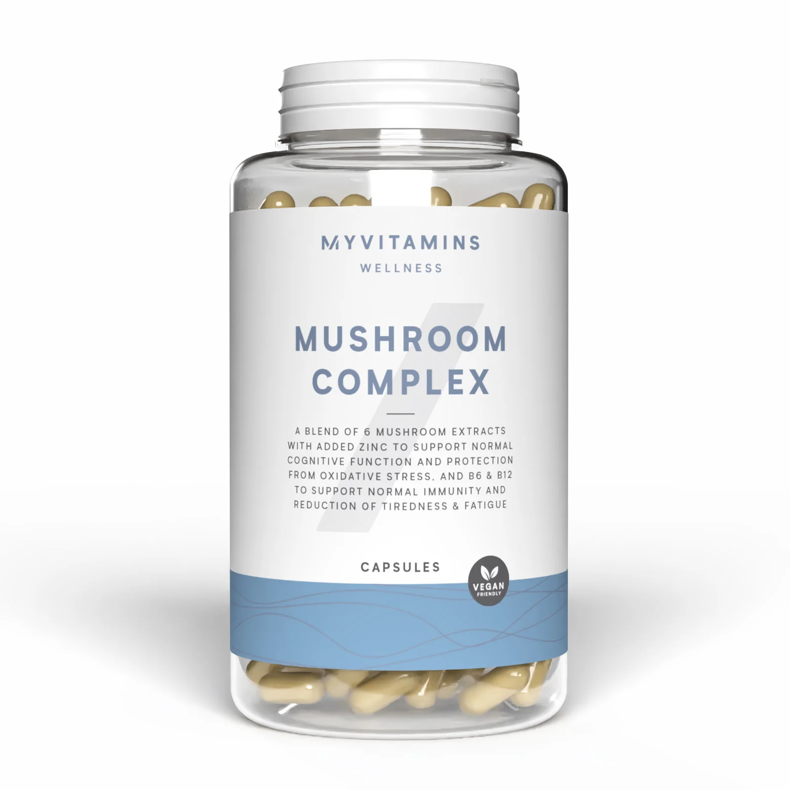 6 In 1 Cápsulas de complejo de setas - 60CAPSULES, 30raciones Imagen 1