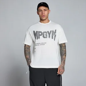 Camiseta gráfica de algodón Lift Burnout para hombre de MP - Blanco retro - Size M