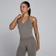 Camiseta de tirantes con cuello halter sin costuras Tempo para mujer de MP - Dark Truffle