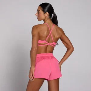 Sujetador deportivo de espalda cruzada ajustable Tempo para mujer de MP - Rosa vibrante - Size S