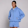Sudadera con capucha y cremallera Basics para mujer de MP - Azul aciano