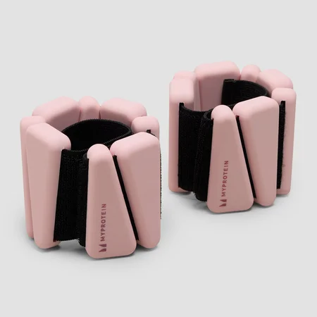 Pesas de tobillo/muñeca de silicona en bolsa de Myprotein (1 lbs) - Rosa