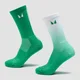 Calcetines de running de MP (paquete de 2) - Verde lima degradado/rayas lima claro