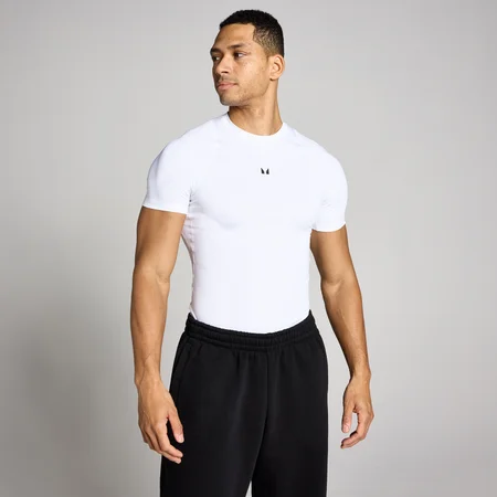 Capa base de manga corta Training Hombre de MP - Blanco