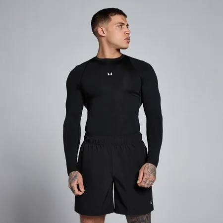 Capa base de manga larga Training para hombre de MP - Negro