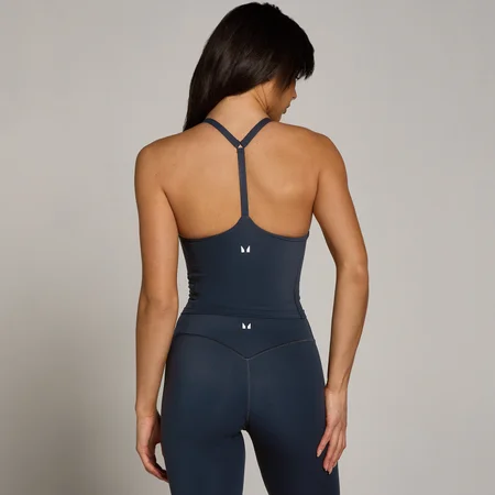 Camiseta de tirantes de espalda cruzada Tempo para mujer de MP - Azul marino oscuro