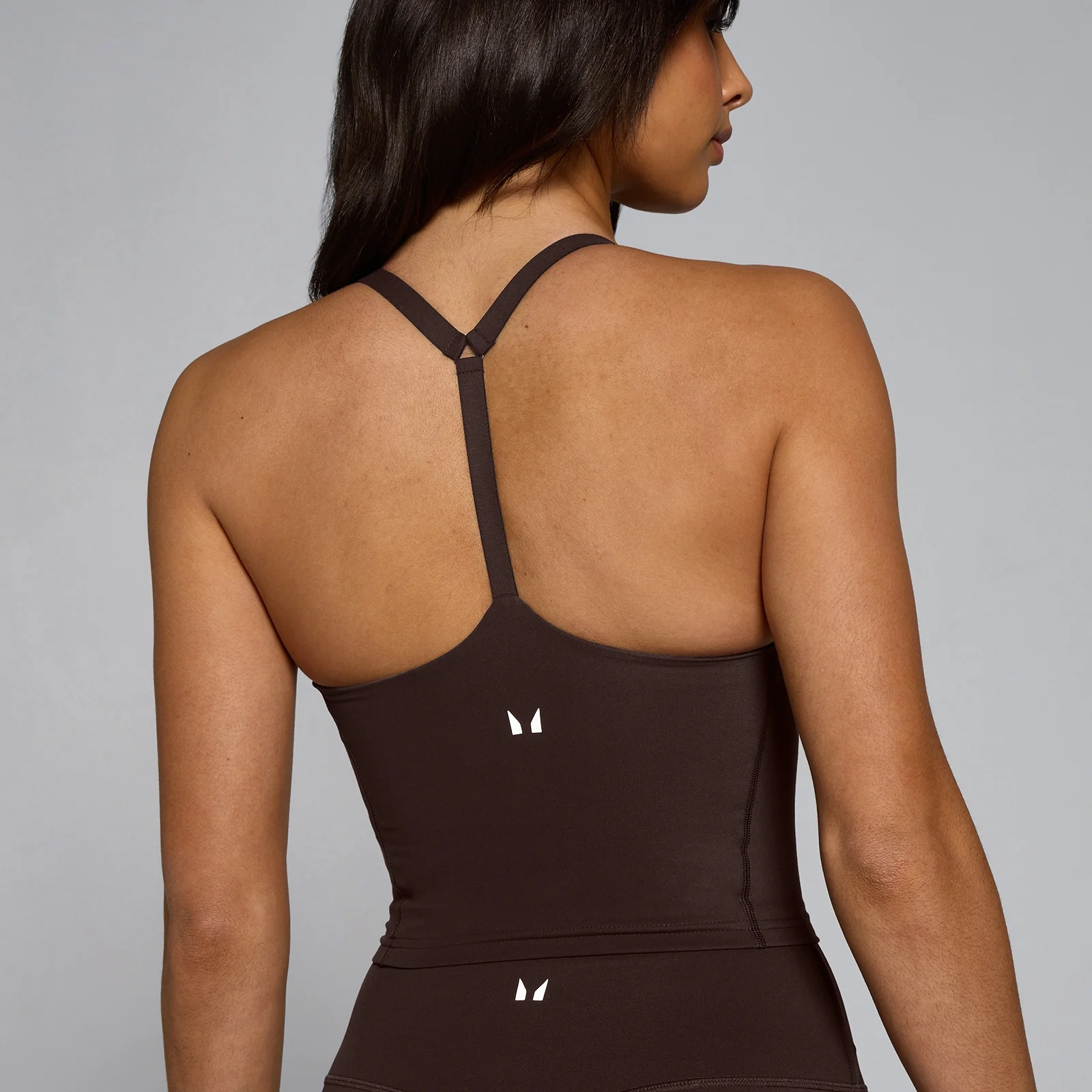 Camiseta de tirantes de espalda cruzada Tempo para mujer de MP - Cacao - L Imagen 4