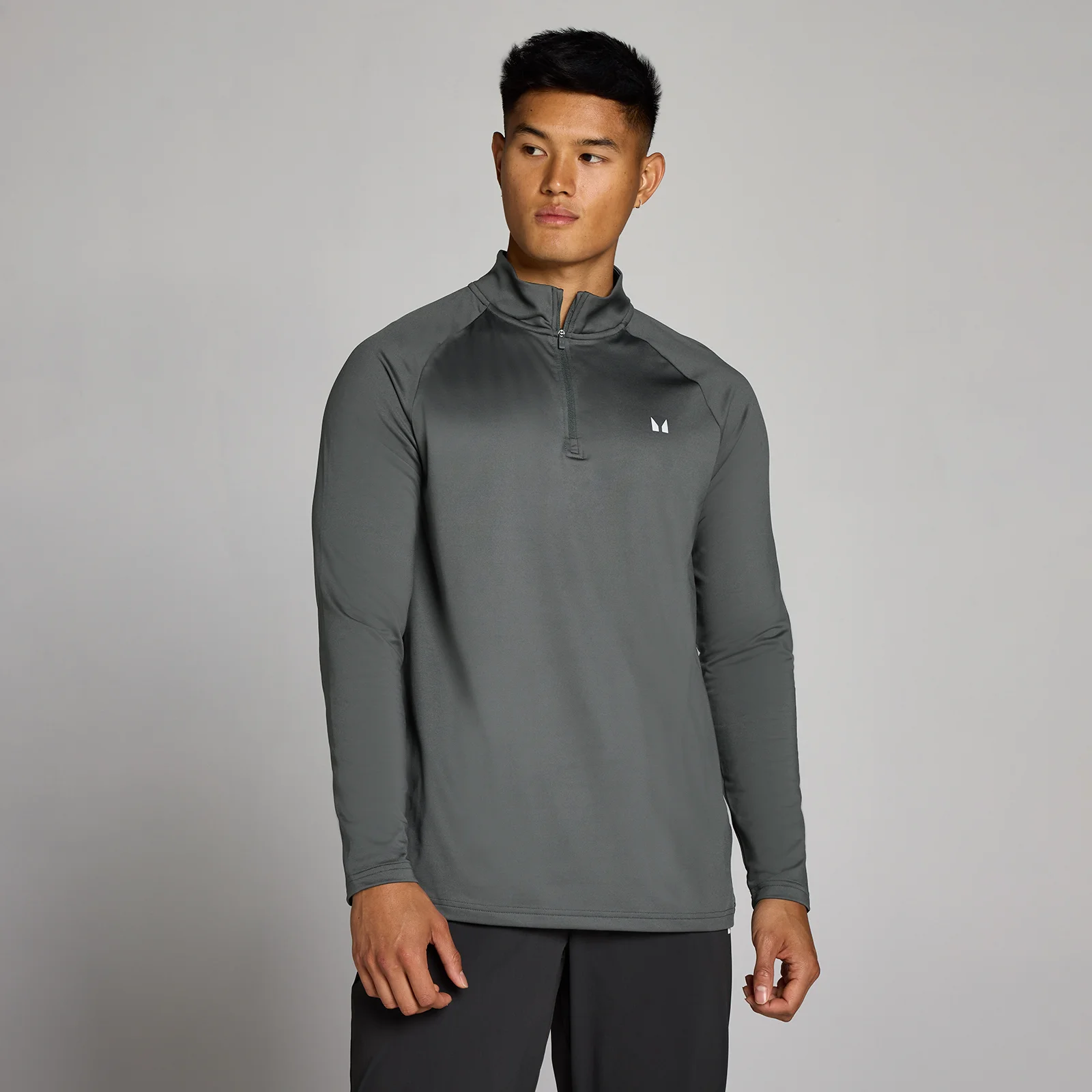 Sudadera con cremallera 1/4 Training para hombre de MP - Gris oscuro - M Imagen 1