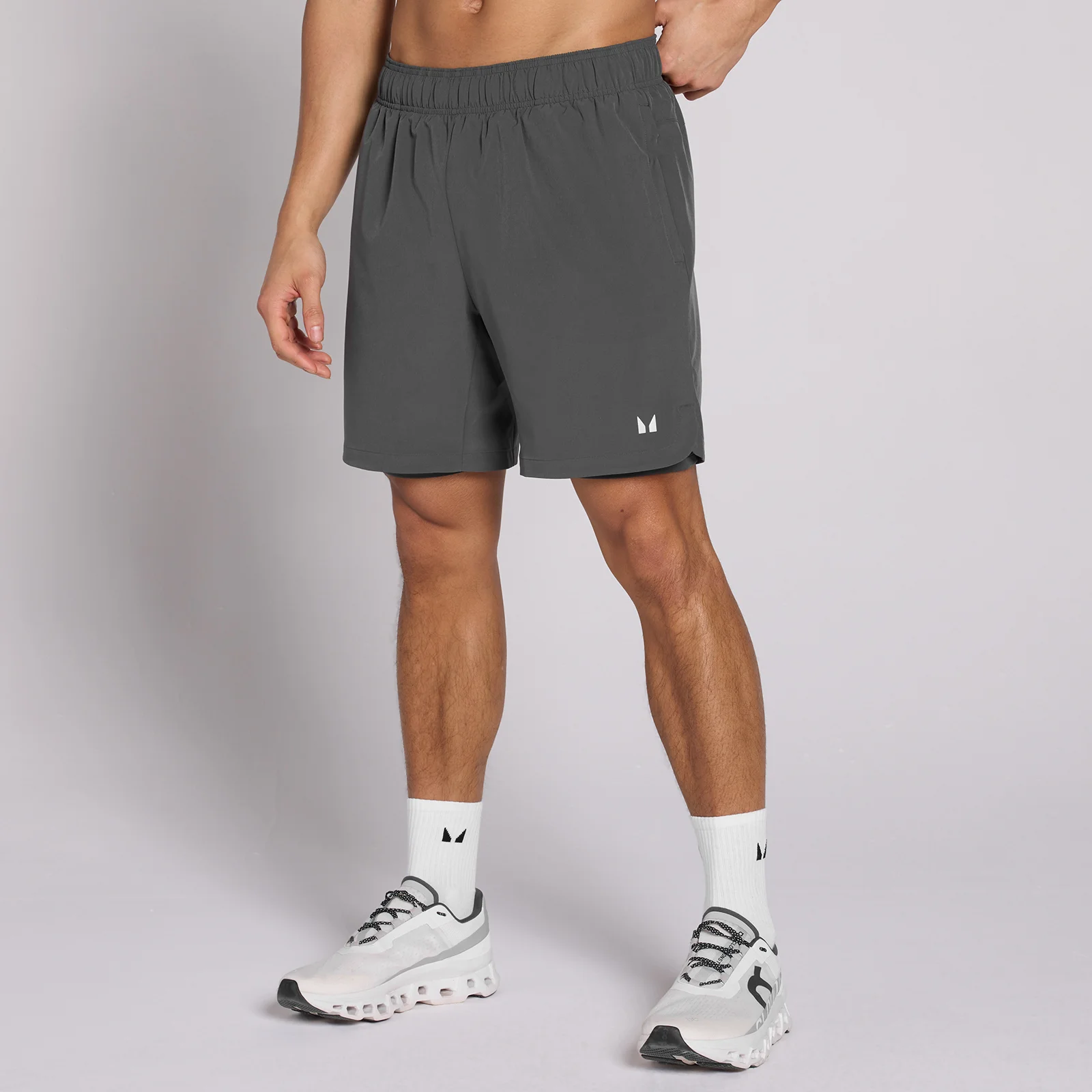 MP Men's 7" 2-in-1 Training Shorts - Dark Grey - L Imagen 1