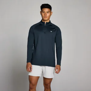 Camiseta de entrenamiento con cremallera 1/4 para hombre de MP - Azul marino oscuro - Size XS