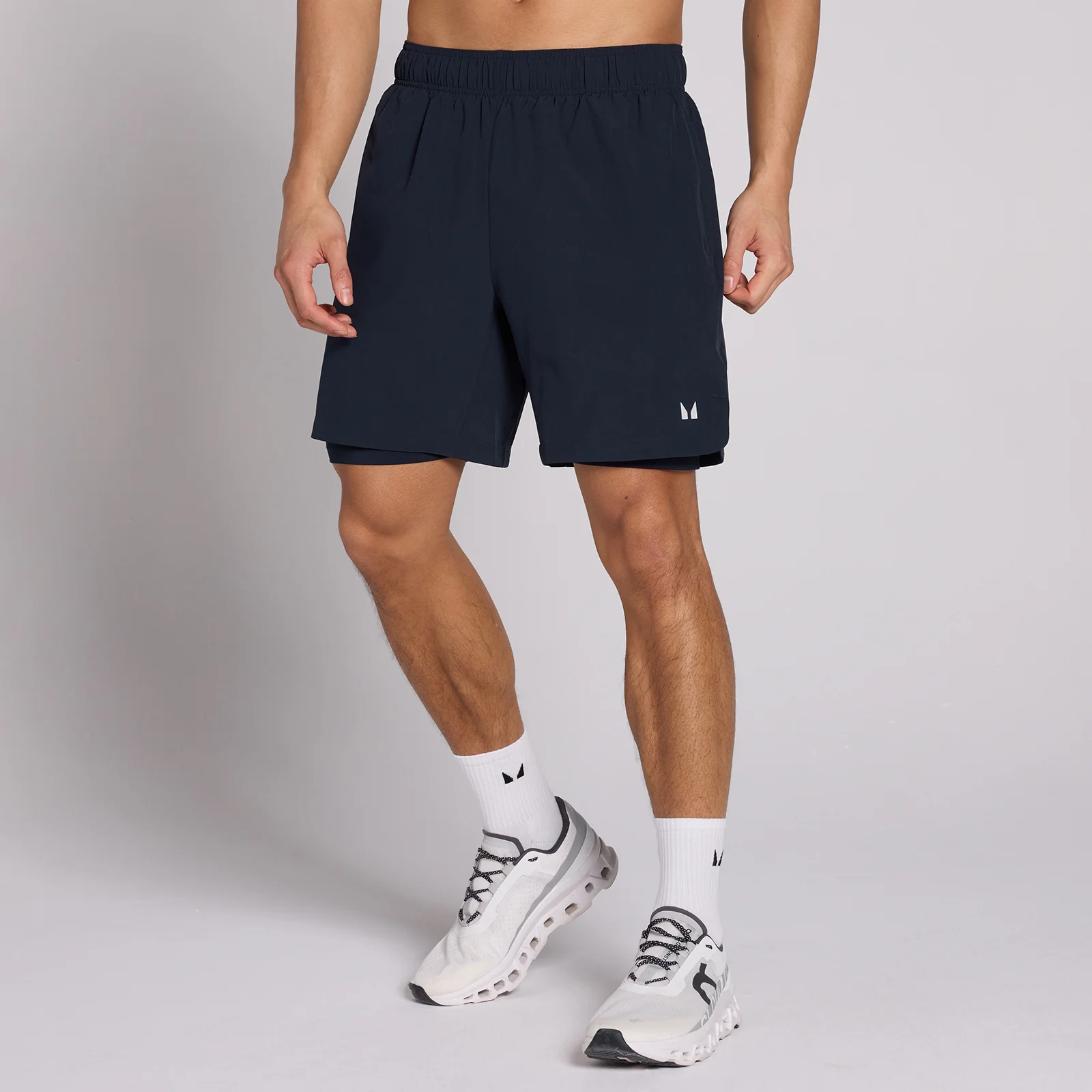 MP Men's 7" 2-in-1 Training Shorts - Dark Navy - S Imagen 1