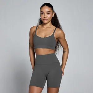 Sujetador deportivo Tempo para mujer de MP - Gris oscuro - Size M
