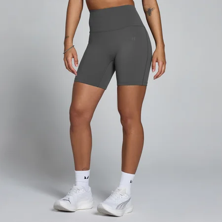 Short de cintura alta Tempo para mujer de MP - Gris oscuro