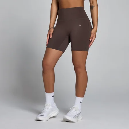 Short de cintura alta Tempo para mujer de MP - Chocolate