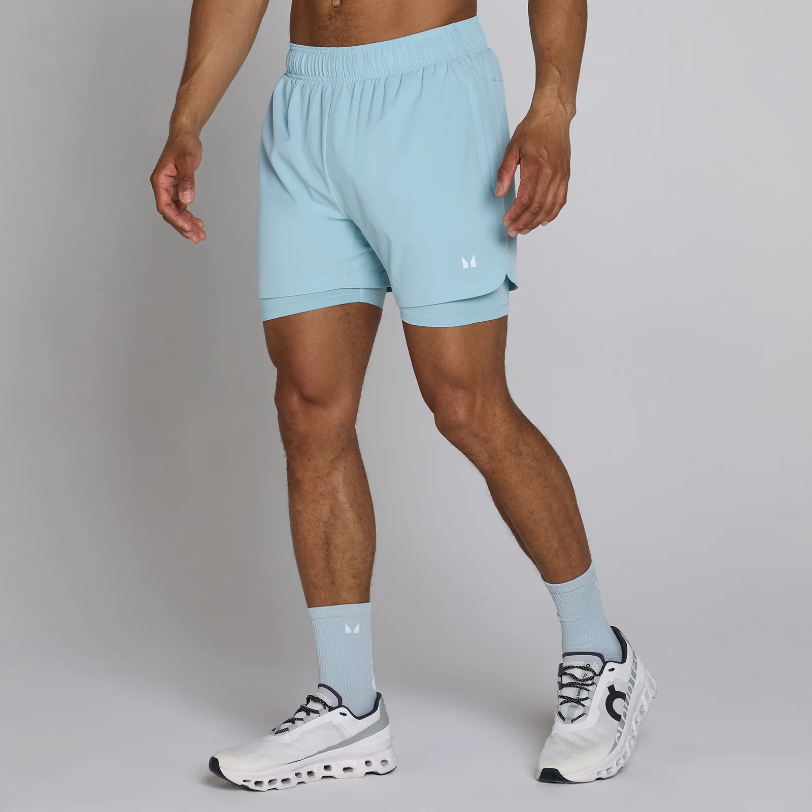 Short Training 2 en 1 de 5" para hombre de MP - Ice - L Imagen 1