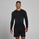 Camiseta de manga larga sin costuras Lift Muscle Fit - Negro lavado/Azul power