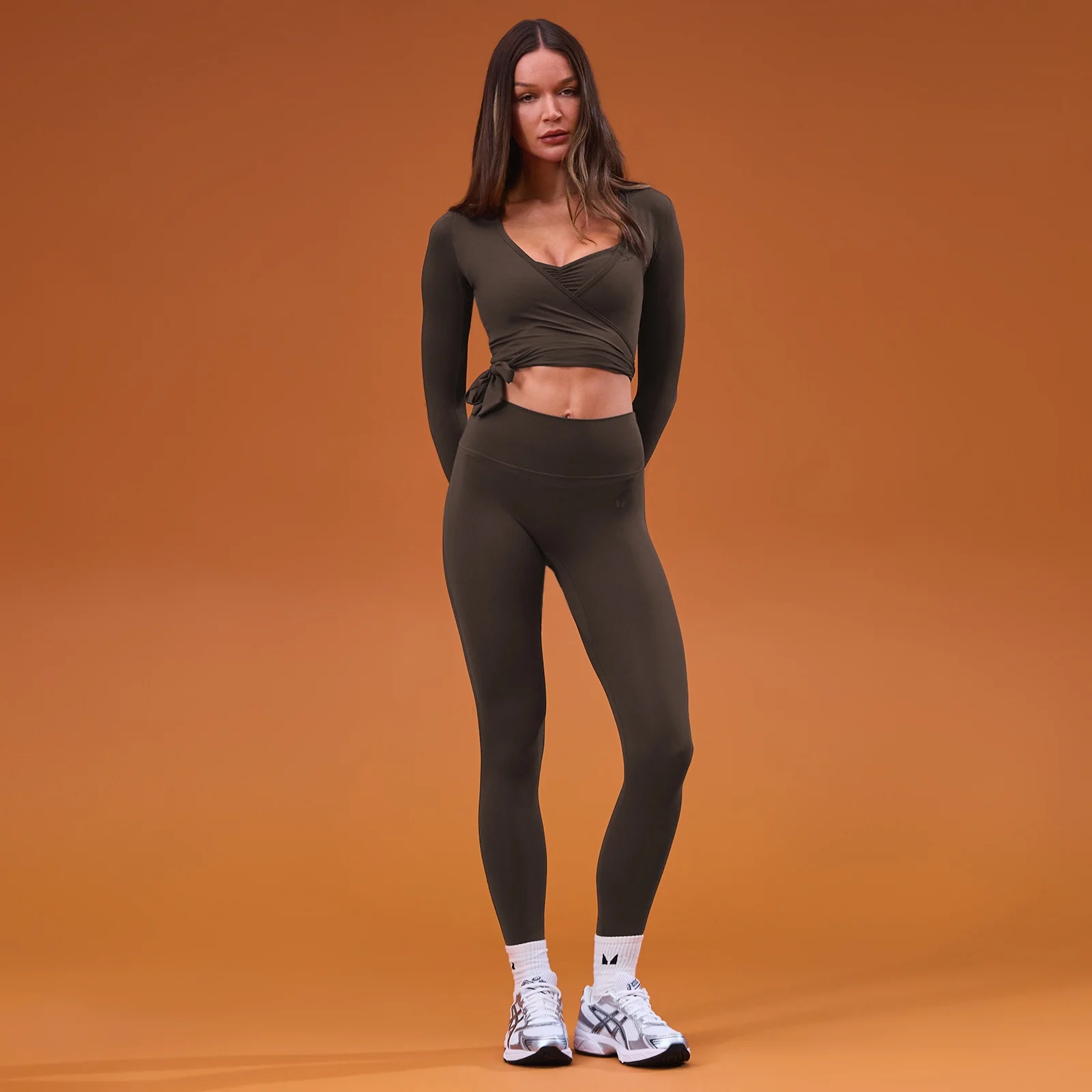 Top cruzado Tempo para mujer de MP - Chocolate - XS Imagen 1