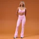 Mallas acampanadas Tempo con fruncido frontal para mujer de MP - Cosmo Pink
