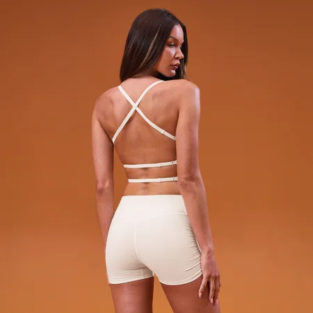 Camiseta de tirantes Tempo con espalda abierta para mujer de MP - Coconut