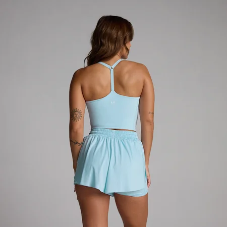 Camiseta de tirantes con espalda de nadador Tempo para mujer de MP - Azul cielo