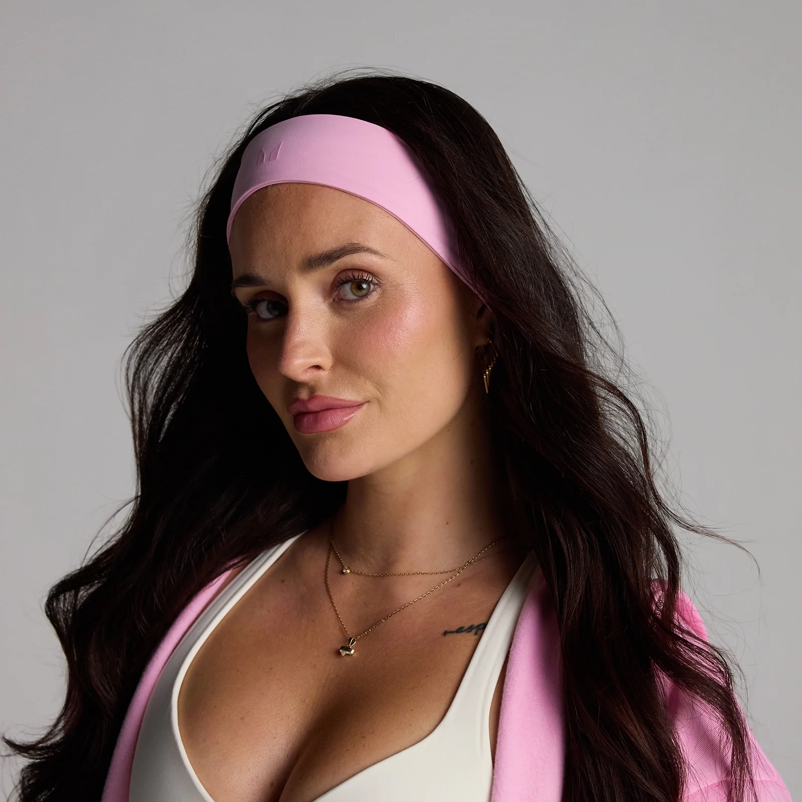 Cinta para el pelo slim Tempo de MP - Rosa cósmico Imagen 1
