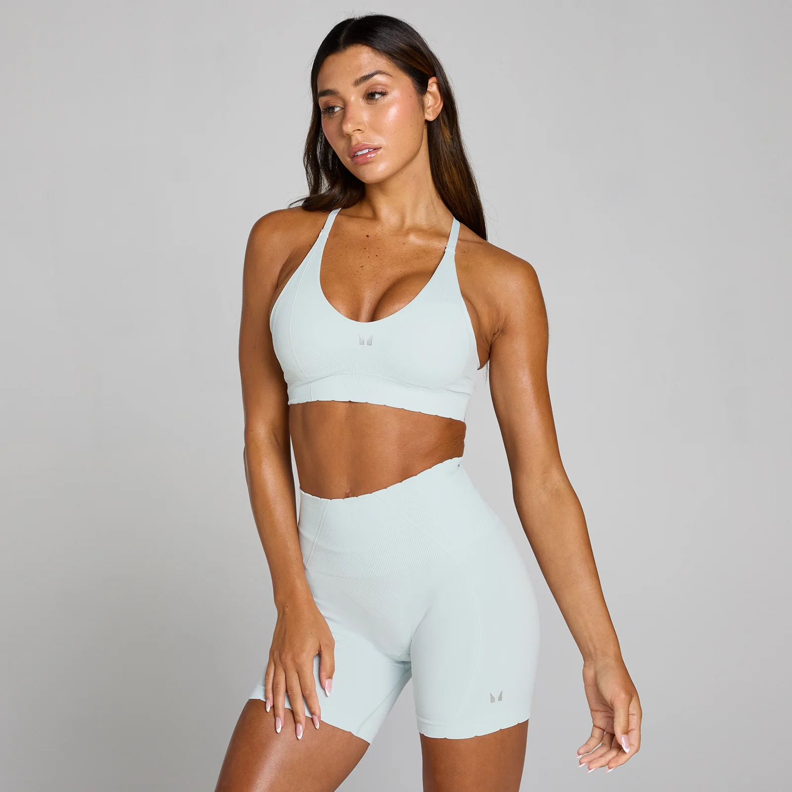 Sujetador deportivo Tempo Ultra sin costuras para mujer de MP - Azul aurora - L Imagen 1