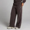 Pantalón de chándal de pierna recta de felpa para mujer de MP - Chocolate