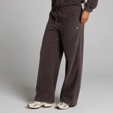 Pantalón de chándal de pierna recta de felpa para mujer de MP - Chocolate