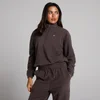 Sudadera de felpa de cuello alto con cremallera 1/4 para mujer de MP - Chocolate