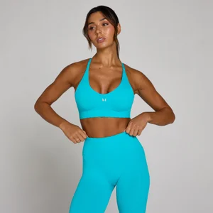 Sujetador deportivo Tempo Ultra sin costuras para mujer de MP - Azul eléctrico - Size XS