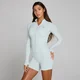 Chaqueta con cremallera completa Tempo Ultra sin costuras para mujer de MP - Azul aurora
