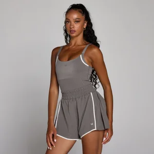 Mono plisado con contraste Velocity para mujer de MP - Gris ceniza - Size XS