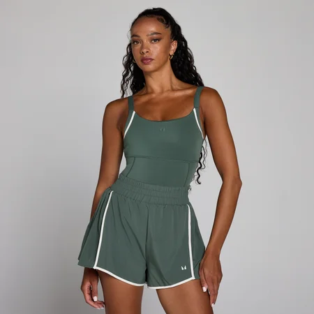Mono de falda plisada Velocity para mujer de MP - Verde nube