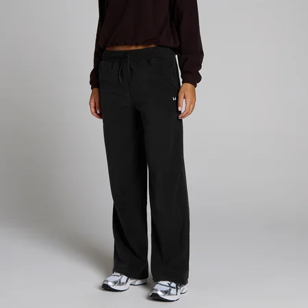 Pantalón de chándal recto de felpa para mujer de MP - Negro