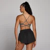 Sujetador deportivo Tempo de espalda cruzada ajustable para mujer de MP - Gris oscuro