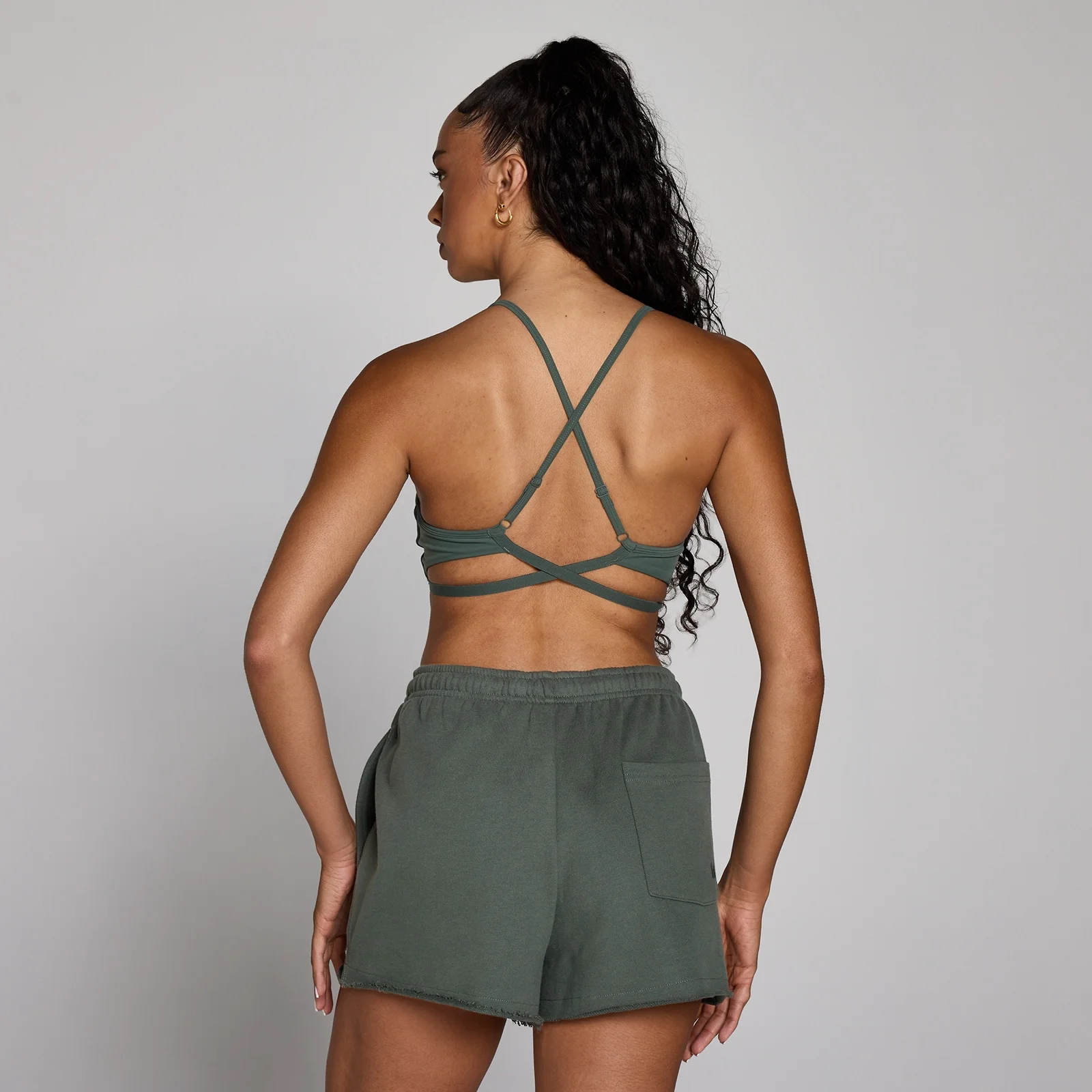 Sujetador deportivo de espalda con tiras ajustables Tempo para mujer de MP - Verde nube - M Imagen 1