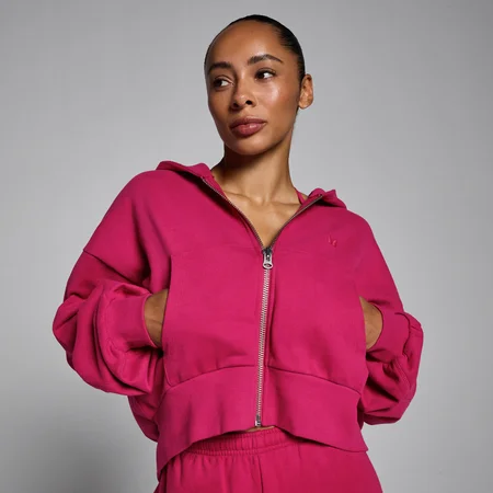 Sudadera con capucha y cremallera Lifestyle para mujer de MP - Baya intensa