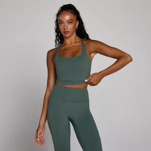 Camiseta de tirantes con espalda cruzada y tiras Tempo para mujer de MP - Verde nube - Size XS
