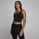 Camiseta de tirantes sin costuras de doble capa para mujer de MP - Negro lavado