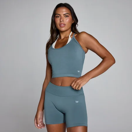 Camiseta de tirantes de doble capa sin costuras para mujer de MP - Midnight Slate